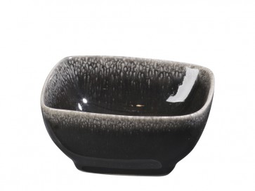 BROSTE COPENHAGEN Schale viereckig NORDIC COAL, 8 cm x 4 cm