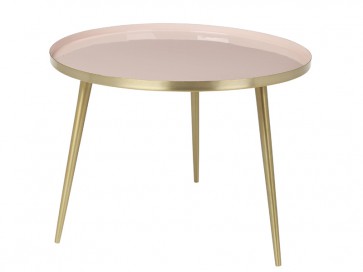 Broste Copenhagen Tisch JELVA, Cream Tan, Ø 57 cm