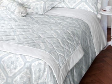 LAURA ASHLEY Bettwäsche MAYHEW V7 grau, Plaid 150 x 200