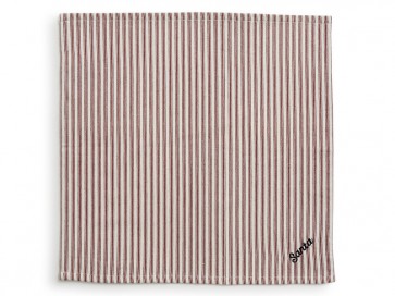 LEXINGTON Stoffservietten 4er-Set HOLIDAY COCKTAIL NAPKINS weiß-rot