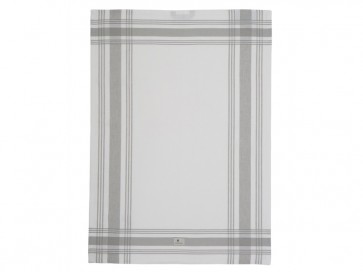 LEXINGTON Geschirrtuch HOTEL FRAMED KITCHEN TOWEL, White/Gray