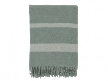 LEXINGTON Wollplaid HOTEL WOOL THROW, Farbe Green/White