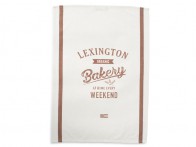 LEXINGTON Geschirrtuch PRINTED COTTON TWILL KITCHEN TOWEL, offwhite/brown