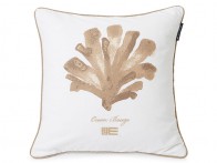 LEXINGTON Kissenhülle OCEAN TREASURES COTTON TWILL PILLOW COVER, Beige/White, 50 x 50