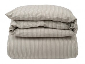 LEXINGTON Bettwäsche LIGHT GRAY STRIPED COTTON LINEN BEDDING