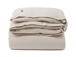 LEXINGTON Flanellbettwäsche STRIPED ORGANIC COTTON FLANNEL BEDDING Beige/Off White